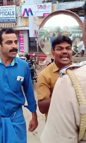 Beaten police; re-beaten public... incident in sathur 